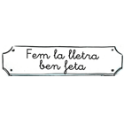 Fem la lletra ben feta Femlalletrabenfeta